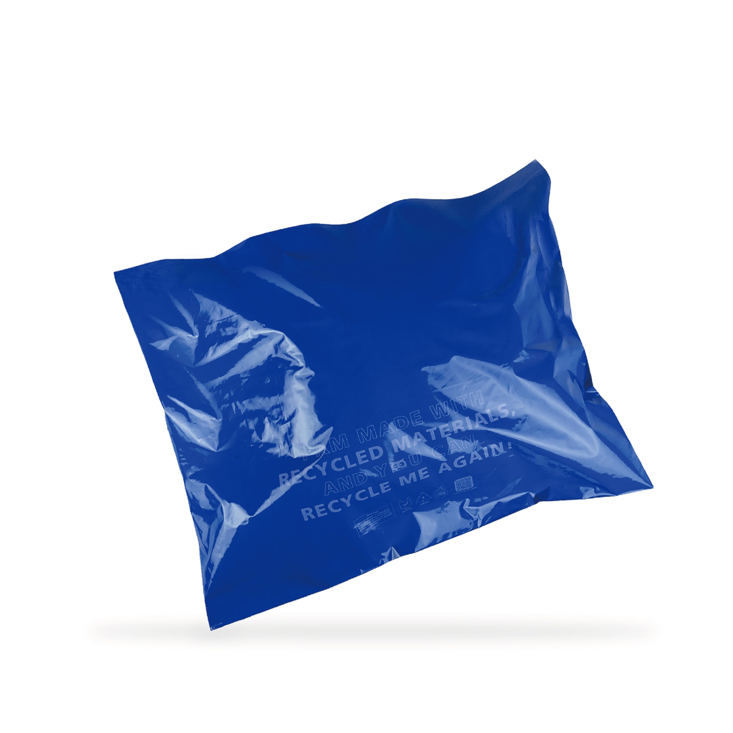 Owlpack Eco Friendly 2 MIL Blue Recycled Mailers (12" x 15.5", pack of 100)
