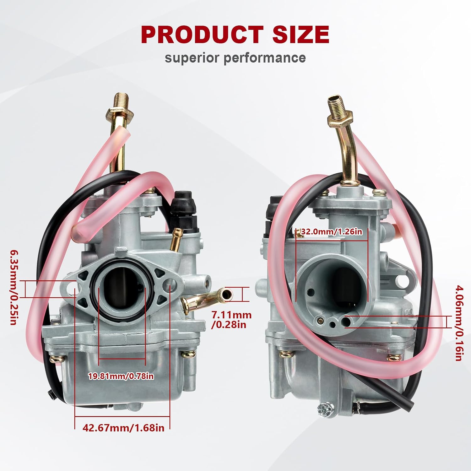 TTR90 Carburetor Compatible with Yamaha TTR 90 90E 2000 2001 2002 2003 2004 2005 2006 2007 Replace 5HN-14101-00-00 5HN-14101-10-00