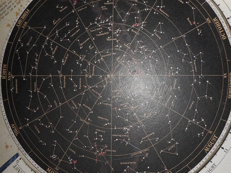 Amazon.co.jp: アンティーク、天球図、天文、星図、星座図絵1923