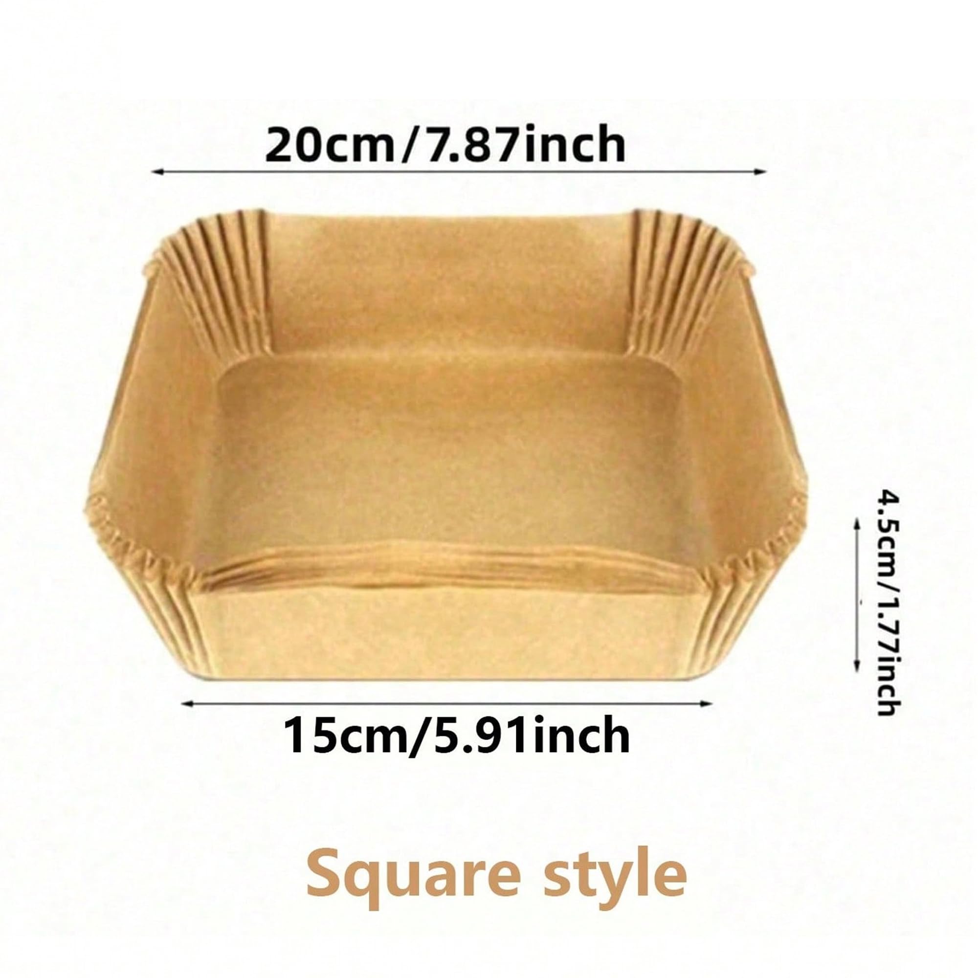 Photo 1 of Generic 8 Inch Square Air Fryer Parchment Liners, 200 PCS