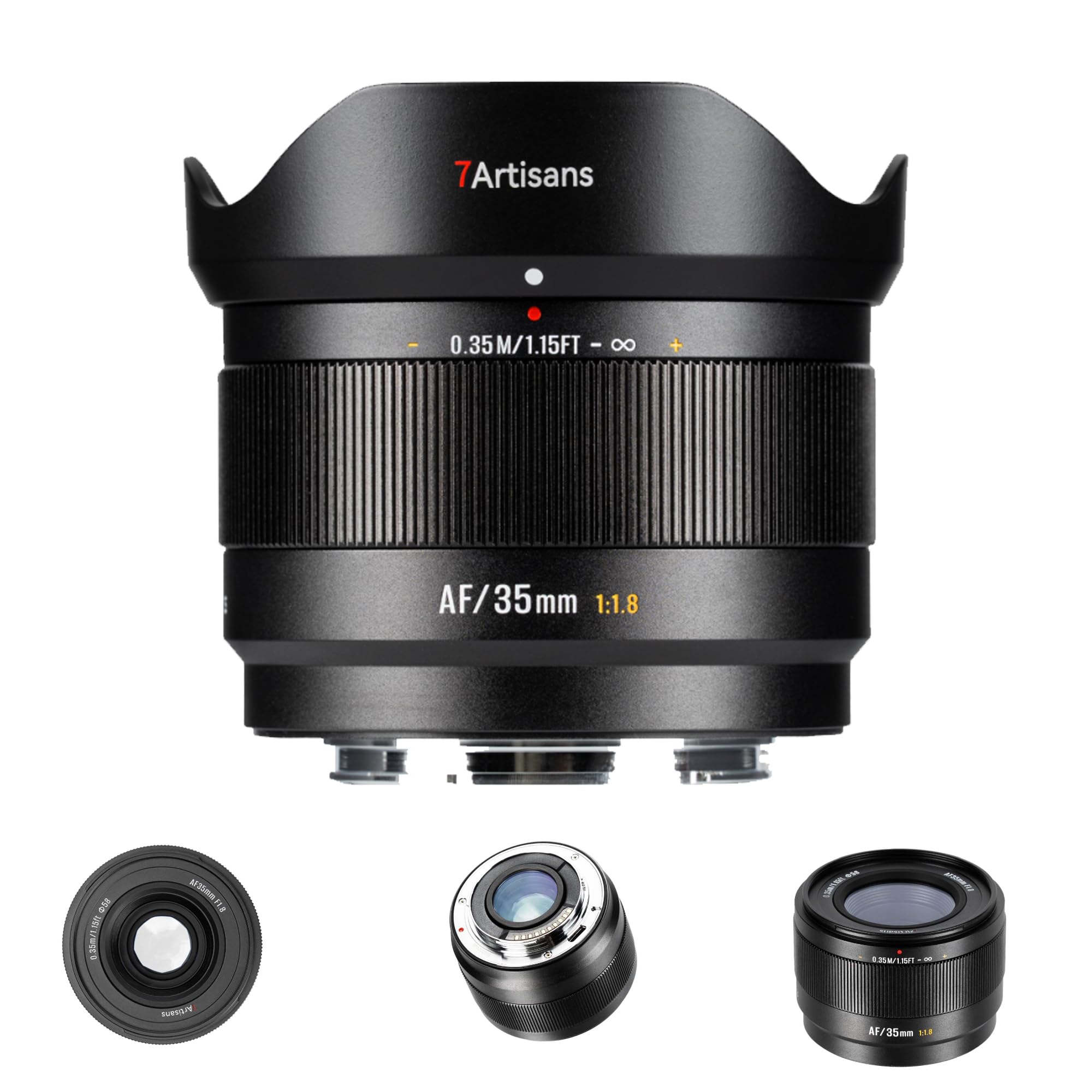 7artisans AF 35mm F1.8 APS-C Objectif pour FX Monture,180g,Grande Ouverture,Objectif autofocus avec Reconnaissance faciale,pour Fuji X Monture Fuji X-H/T/T30/S/E/A
