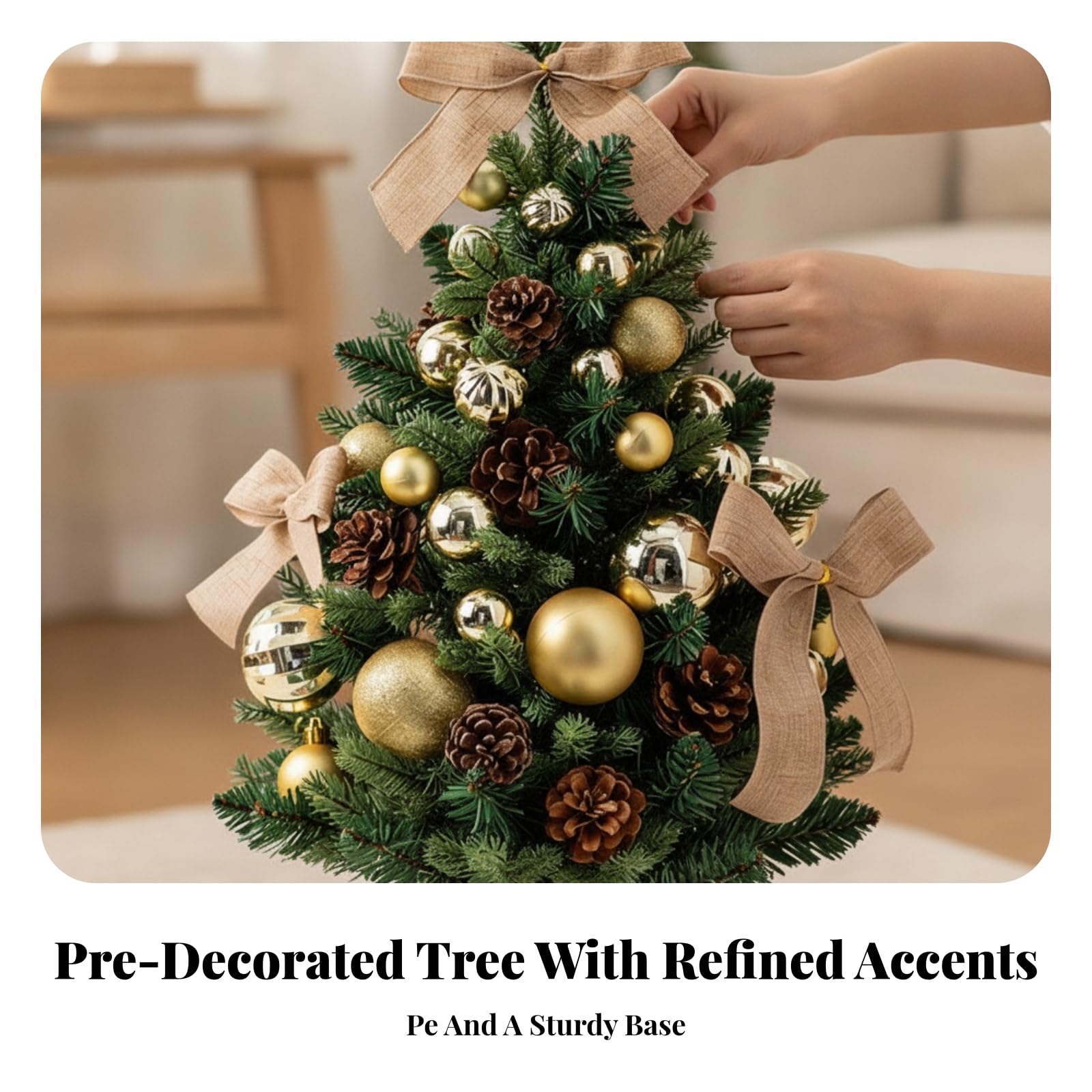 Albero di Natale Artificiale Compatto, 45 Cm