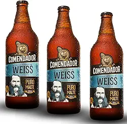 Cerveja Comendador WEISS (Trigo) 600ml - 3 unidades
