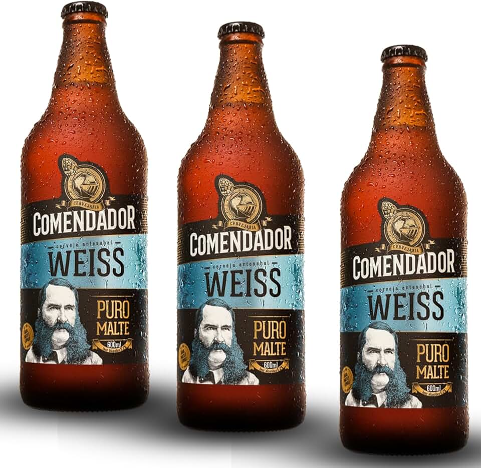 Cerveja Comendador WEISS (Trigo) 600ml - 3 unidades