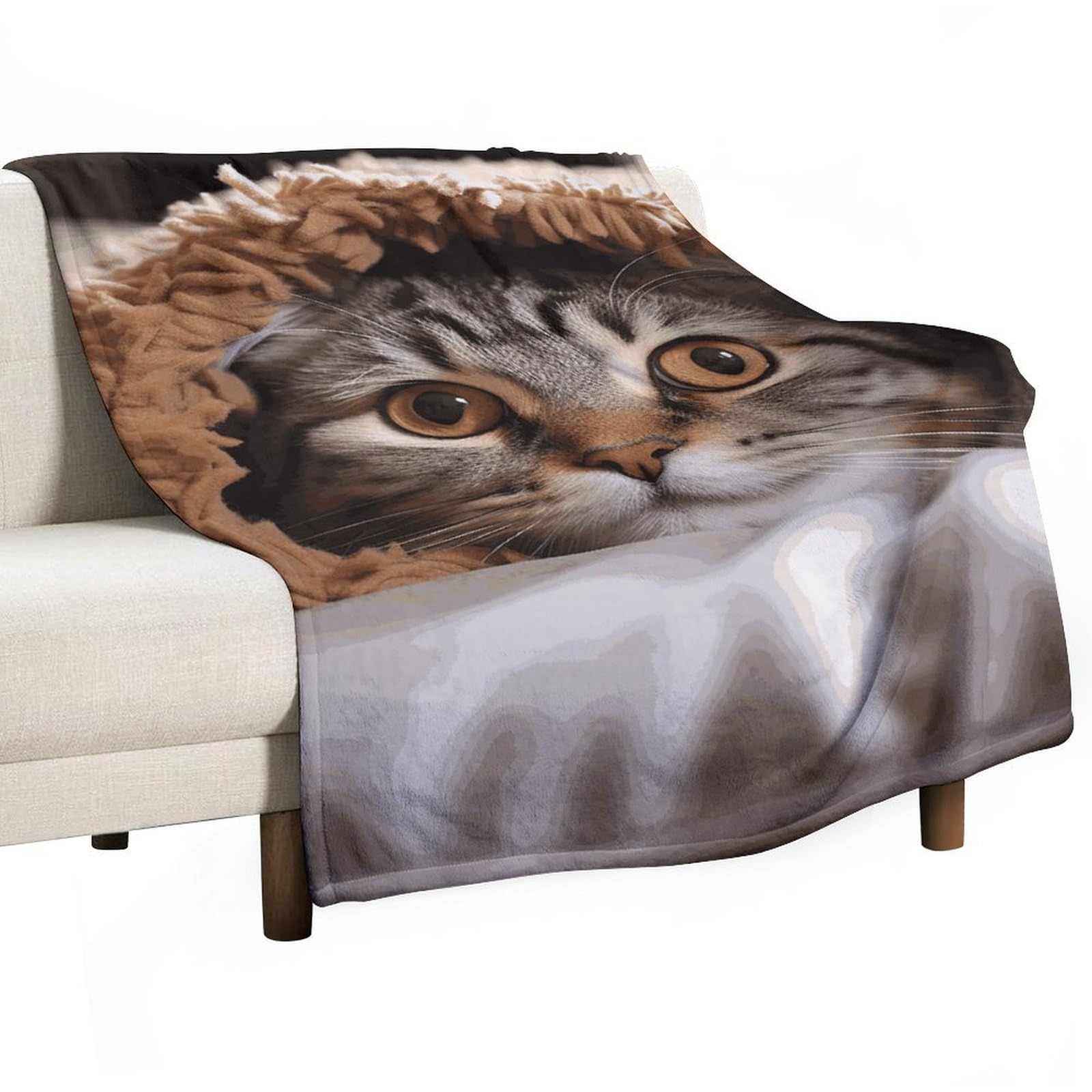 Couverture polaire flanelle 101x152 cm plaid lit grand format