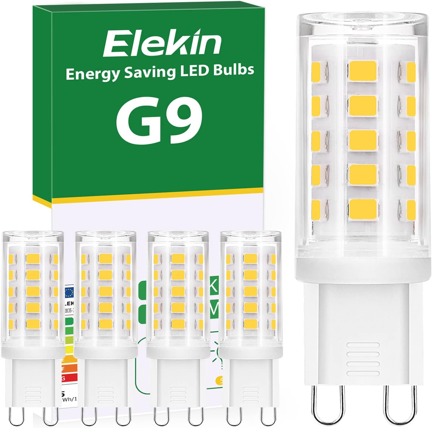 Elekin Ampoule G9 LED 5W, 500LM, equivalent 50W halogène, Blanche