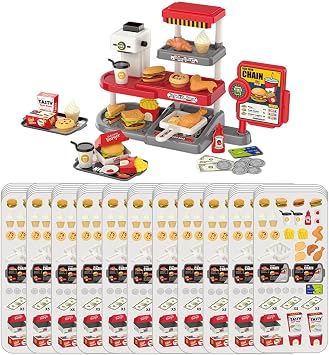 Childrens Kitchen Pretend Play, Cooking Role Play Set, Transforming Toy Kitchen, Kitchen Play Equipment, Toddler Kitchen Set, Lights And Sounds Kitchen Toy