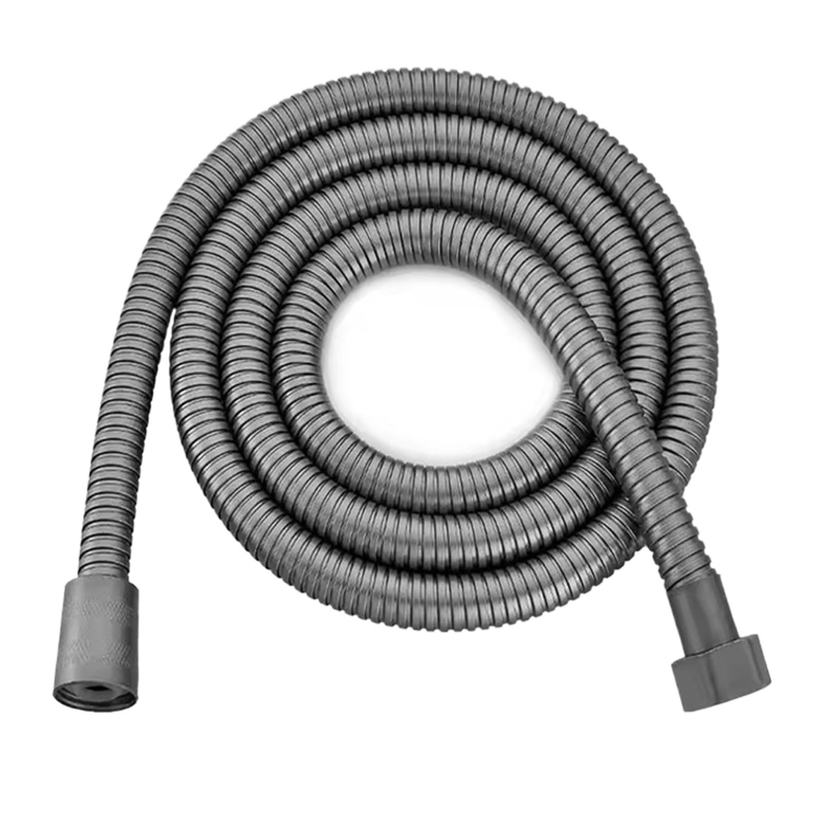 Vlqxkdpoi Grey Shower Hose,Black 1.5M/ 2M /3M G1/2 Inch Flexible Hose Stainless Steel Chrome Bathroom Water Head Extension Pipe(,150Cm)(,200Cm)