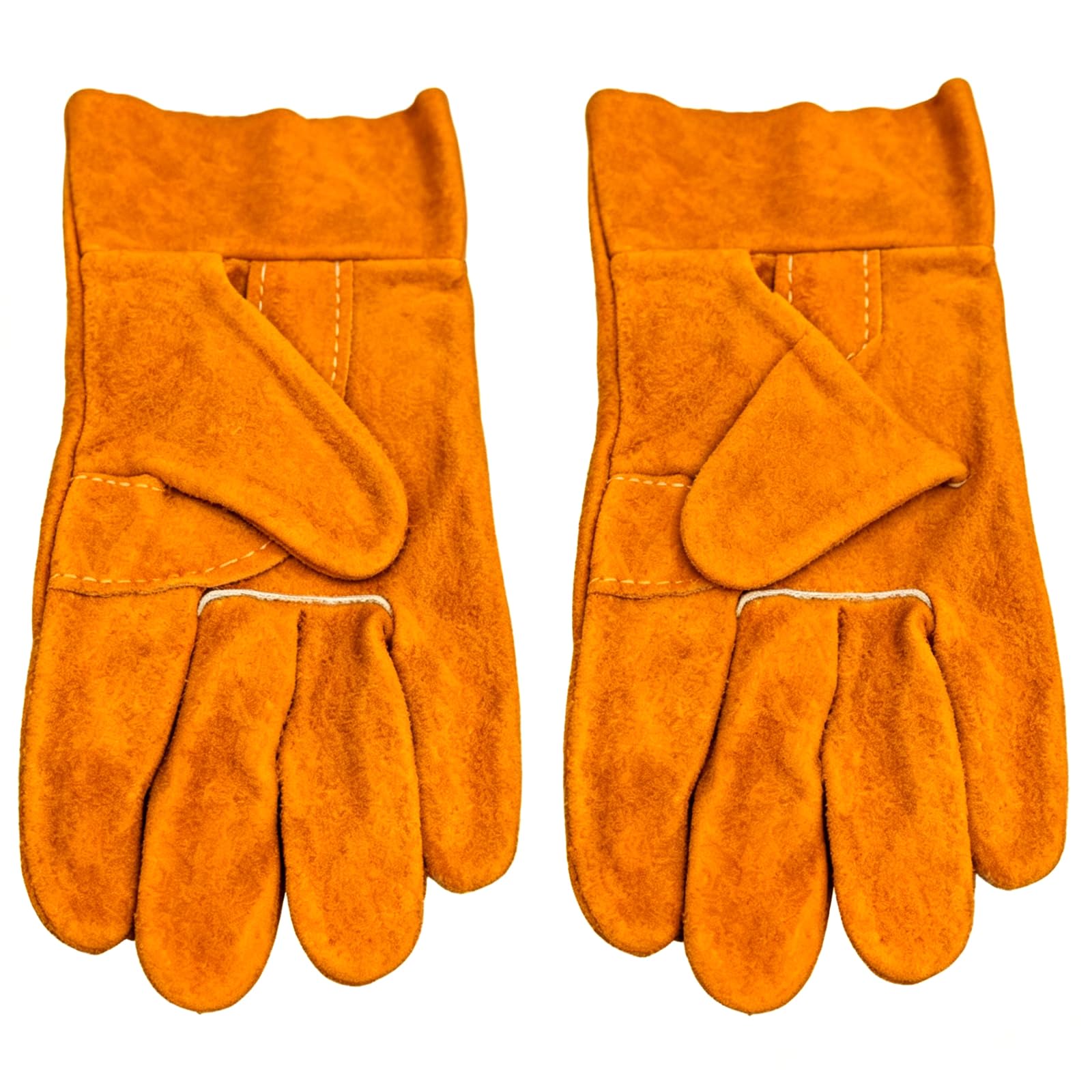 Buxuaaaa Cowhides Leather Work Gloves, Welding Gloves With Extended Forearm Protections Abrasion For Grinding, Construction Welding Supply Accessory