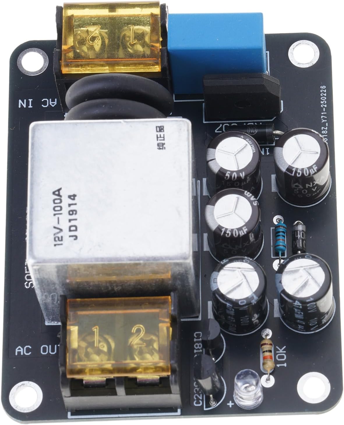 Smartests Soft Starter Module 2400W Power 100A Relays with Microprocessor Control for Industrials Machinery and Home Appliances Soft Starts Power Boards with Overloads Protections