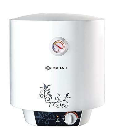 Bajaj New Shakti Storage 10 Litre Vertical Water Heater, White, 4 Star