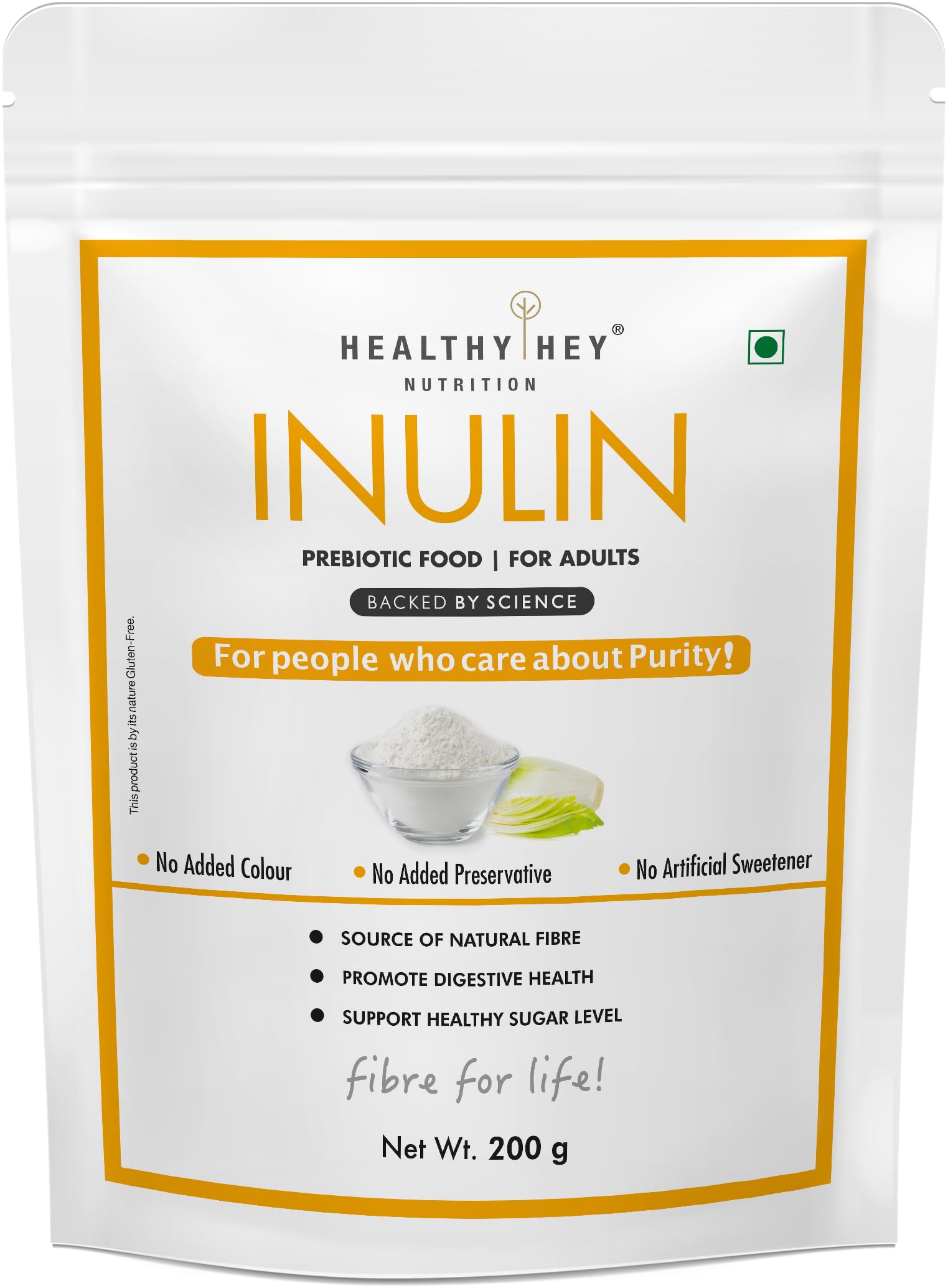 HealthyHey Nutrition Inulin Powder - Prebiotic Food - For Adults - 200g (B0CFLYMRS1) Amazon Price History, Amazon Price Tracker