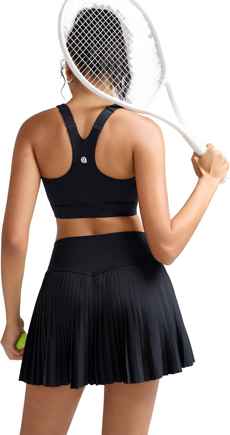 RUNNING GIRL Sports Bra for Women,Adjustable Straps Molded Cup High Impact Sports Bra with Sewn in Pads - Image 7