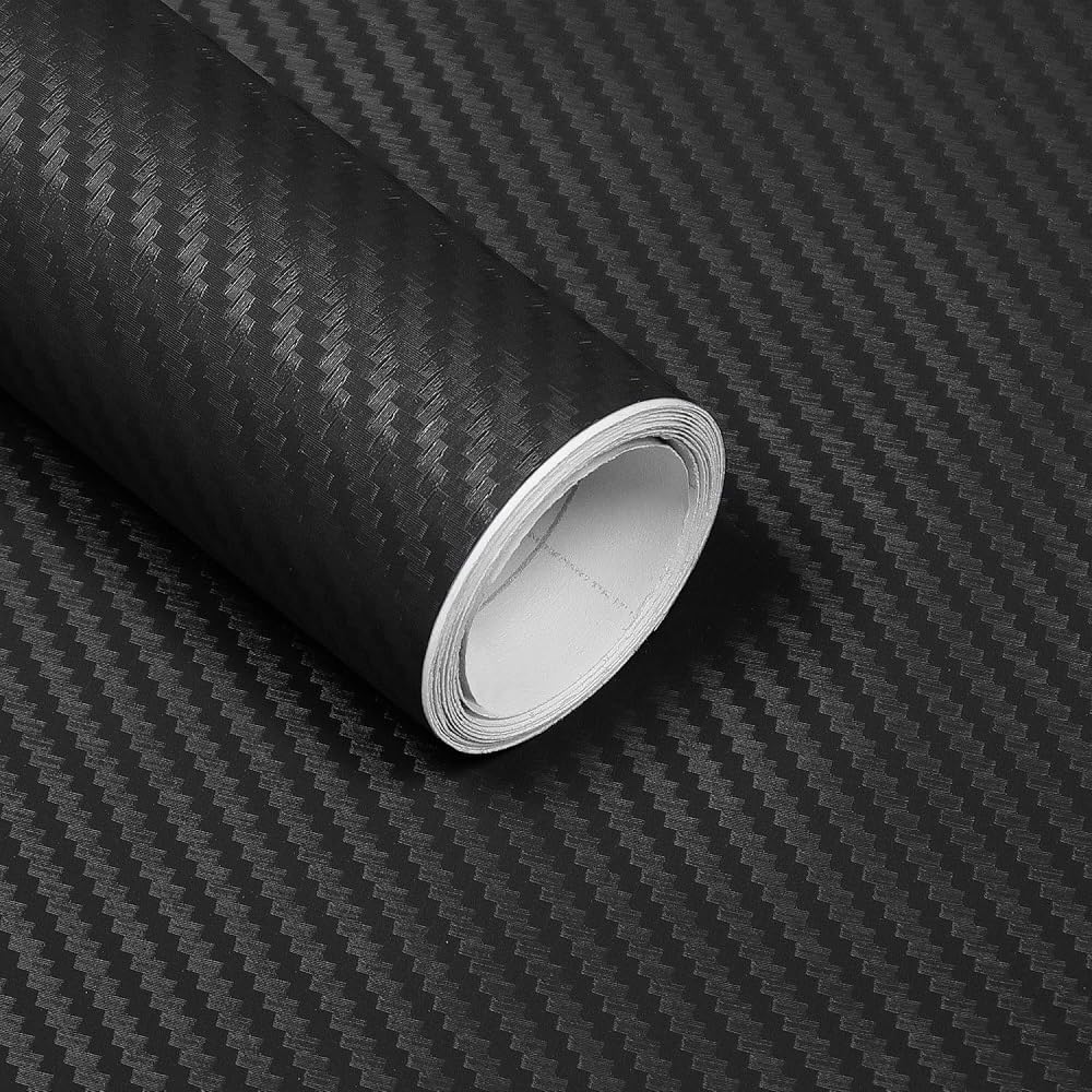 YDSTNiu 1 Roll 3D Carbon Fibre Vinyl Wrap suitable for Seat Leon XCELLENCE Bj.2013-2019, Self Adhesive Car Film Textured Protective Sticker Waterproof Exterior Decal