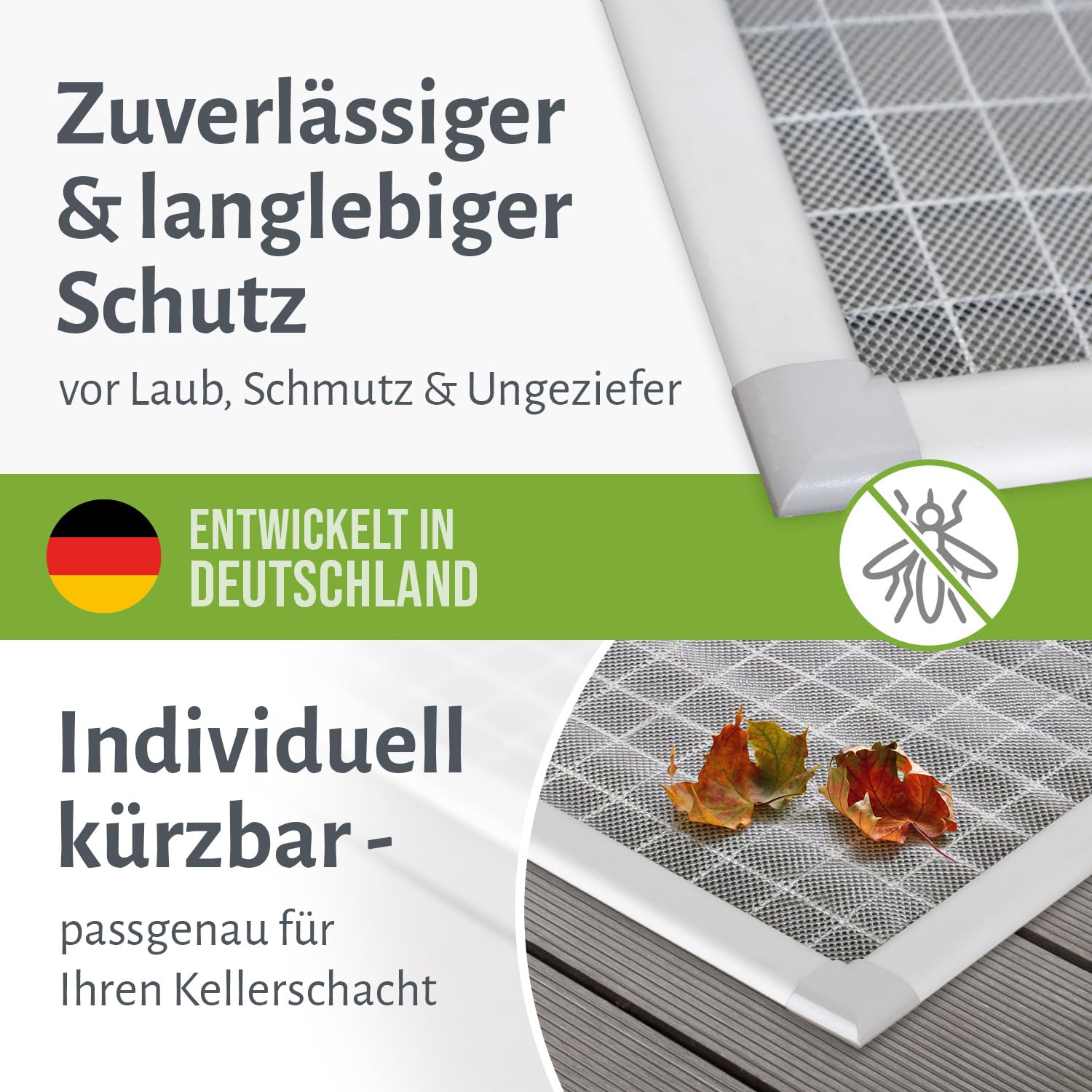 empasa Lichtschachtabdeckung Kellerschachtabdeckung mit Alu-Rahmen Profi, begehbar, für Kellerschacht und Lichtschacht, Selbstbausatz, kürzbar, Größe:60 x 115, Anzahl:1 Stück