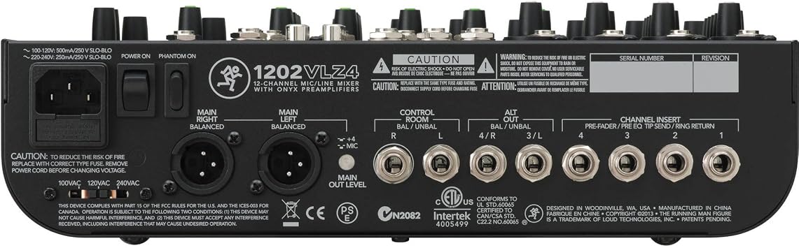 Mackie 1202VLZ4 12-Channel Compact Mixer Bundle with 2x Mophead 10-Foot TRS Cable, 2x 10-Foot XLR Cable, 1/4 to 3.5mm Adapter, 4x Cable Ties and Microfiber Cloth