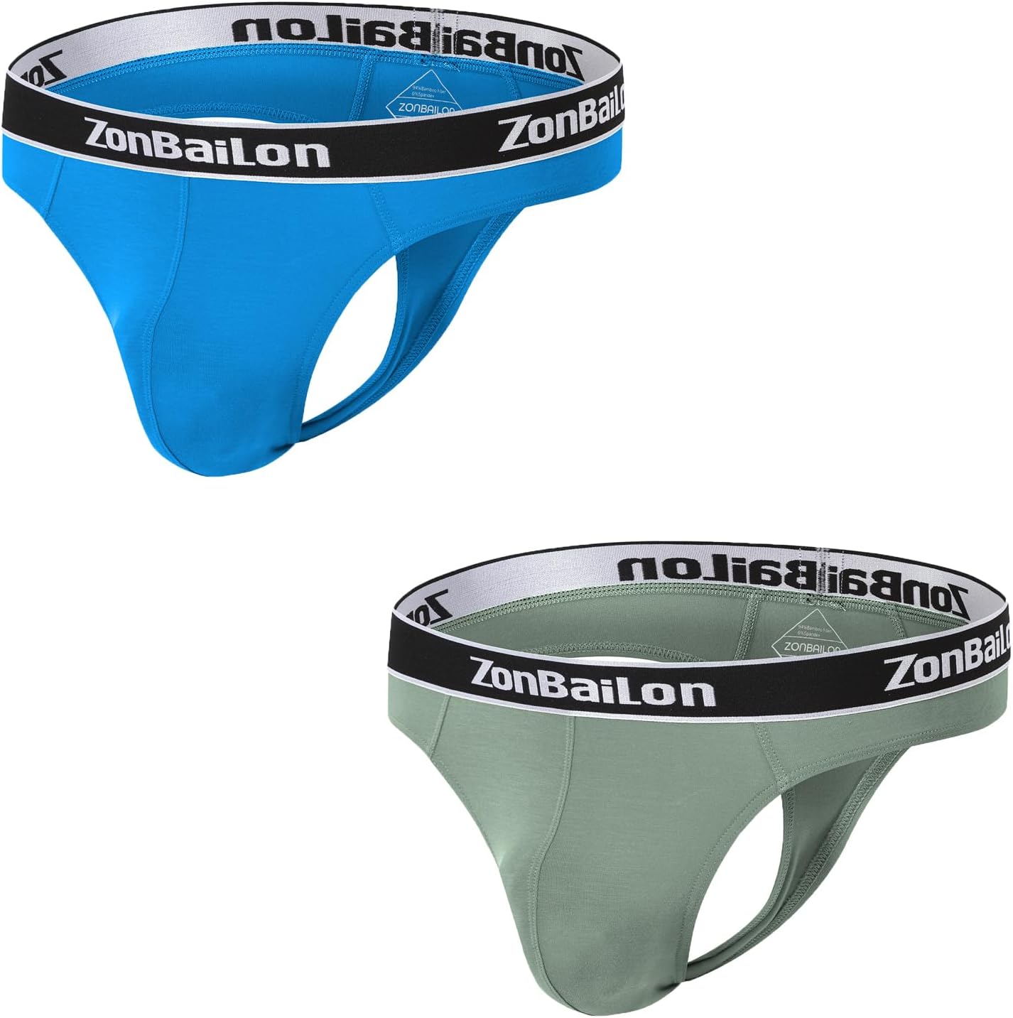 ZONBAILON Mens Sexy Low Rise Thongs G-String Men Bulge Enhancing Comfort Stretch T-Back Butt-Flaunting Male Thong Underwear - Image 2