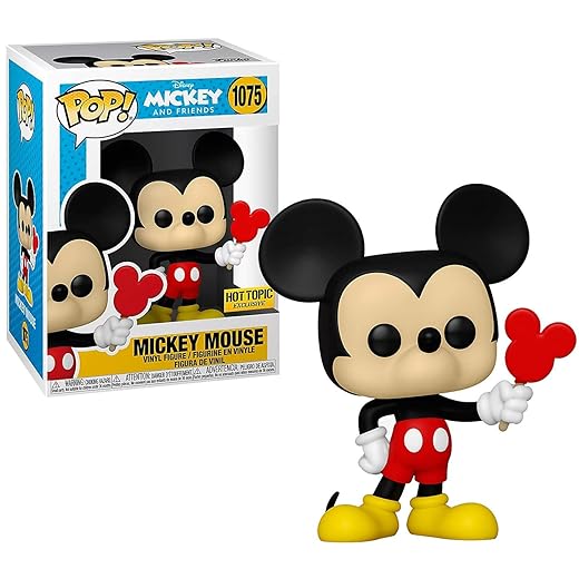Funko Pop Disney And Friends Mickey Con Piruleta 56878 Muñecos Cabezones, Multicolor (Funko-56878)