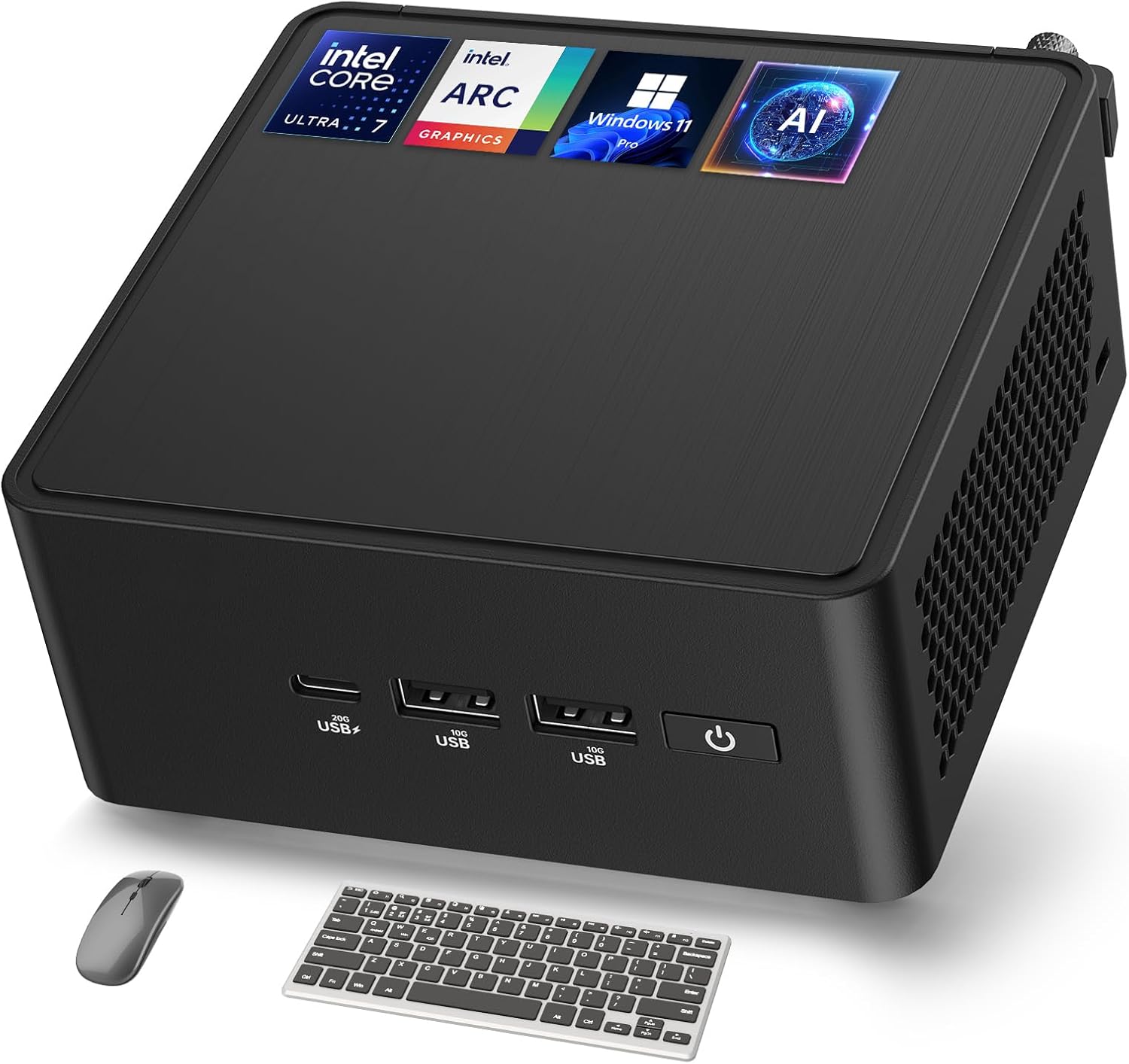 ASUS NUC 14 Pro AI Mini PC, Intel Ultra 7 155H (16C/22T, Up to 4.8GHz), 32GB DDR5 RAM, 1TB PCIe 4 SSD Mini Computer Win 11 Pro, Mini Desktop with Intel Arc GPU/AI GC/AI Boost/AI Ready/Thunderbolt 4