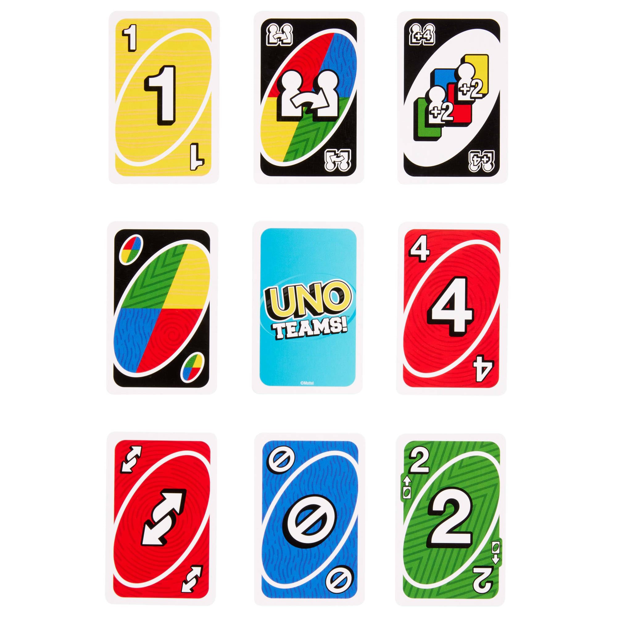 Mattel Games UNO Teams Card Game for Family Nights Game Nights, Travel - Image 3
