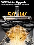 Aspirateur sans fil, 55Kpa/55 Aspirateurs Mins pour la maison, Aspirateur autoportant avec dock rechargeable,LED Affichage & Anti-Tangle, Aspirateur léger rechargeable pour tapis (noir)