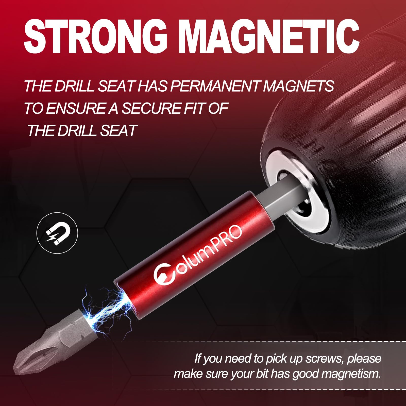 Aimant Embout Fixation Kit 3 Rallonges Magnétiques Pour Perceuse - Tige Hexagonale 1/4" | Porte-Embouts Aimantés Court/Moyen/Long Extensions Visseuse Sans Fil