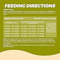 Vista 10 de FURRY WONDER Alimento para gatos, crudo liofilizado, cordero y pollo, 16 onzas, alto en proteínas, sin granos, comida completa o cobertura