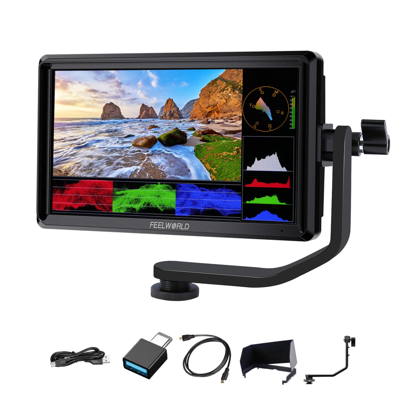 FEELWORLD FW568 V3 6 Pouces Moniteur Caméra 4K Full HD 1920 x 1080 3D lUT