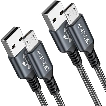 SIZUKA Micro USB Cable [2 Pieces 1 M] USB Cable Android Mobile Phone
