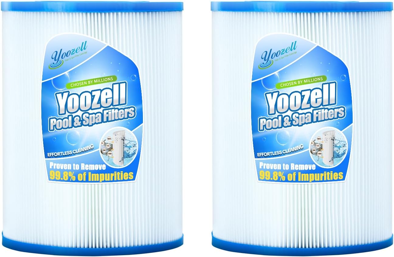 PRB25SF Spa Filter Cartridge Replaces for Unicel C-4405,FC-2387, PRB25SF-PAIR, R172464, APCC7062, CMP 25392-000-100, 17-2464, 817-5010 Hot Tub Filter, 2 Pack
