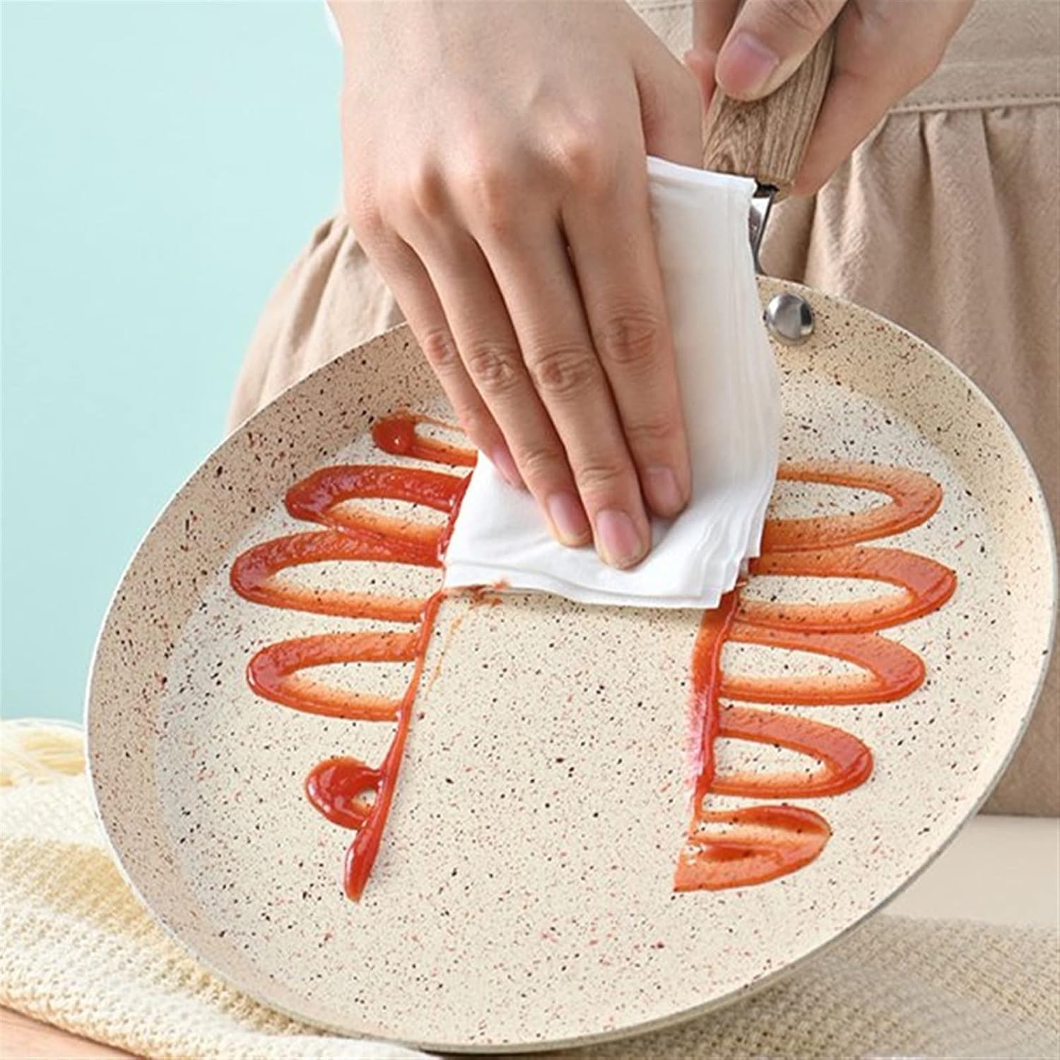 ，Soup Pot Melaleuca Pan Pancake Fruit Baking Frying Pan Pancake Pie Muffin Pan Halberd Pan Medical Stone Pan Wok