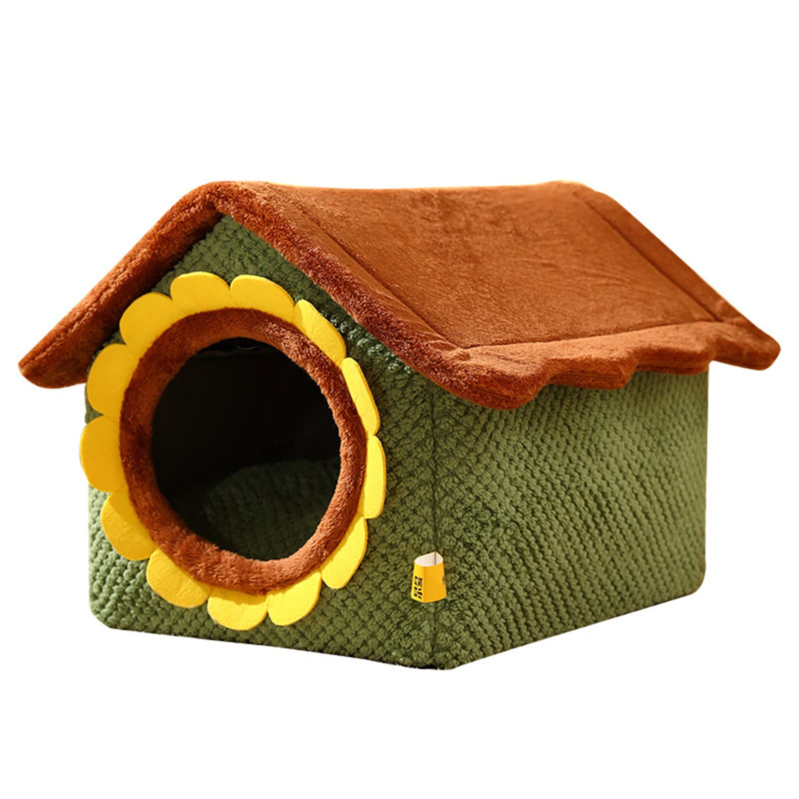 Lit pour chat intérieur niche tournesol et tente pour petit chien en coton