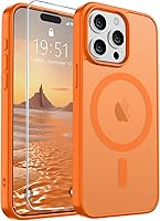 Vista 491 de SUPFINE - Funda magnética para iPhone 13 Pro Max (compatible con MagSafe), (protección contra caídas de grado militar de 10 pies), delgada, Negro