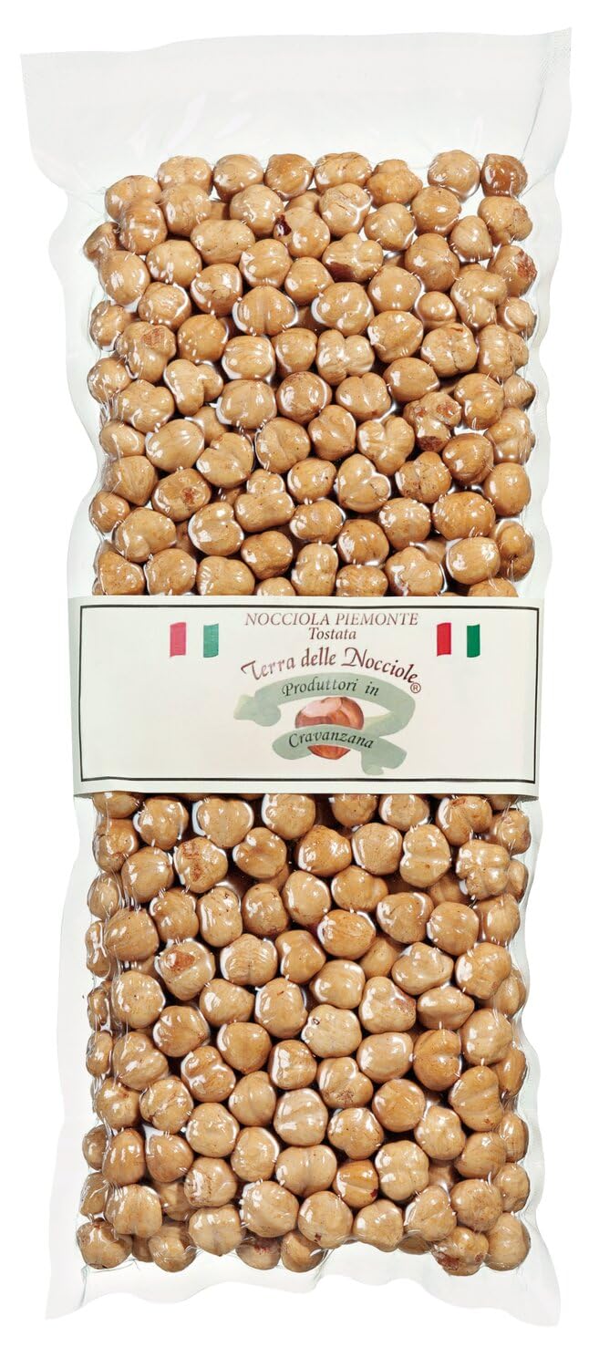 Haselnüsse aus dem Piemont geröstet. Haselnusskerne ganz premium Qualitätsware Natural. Terra delle Nocciole 500 g
