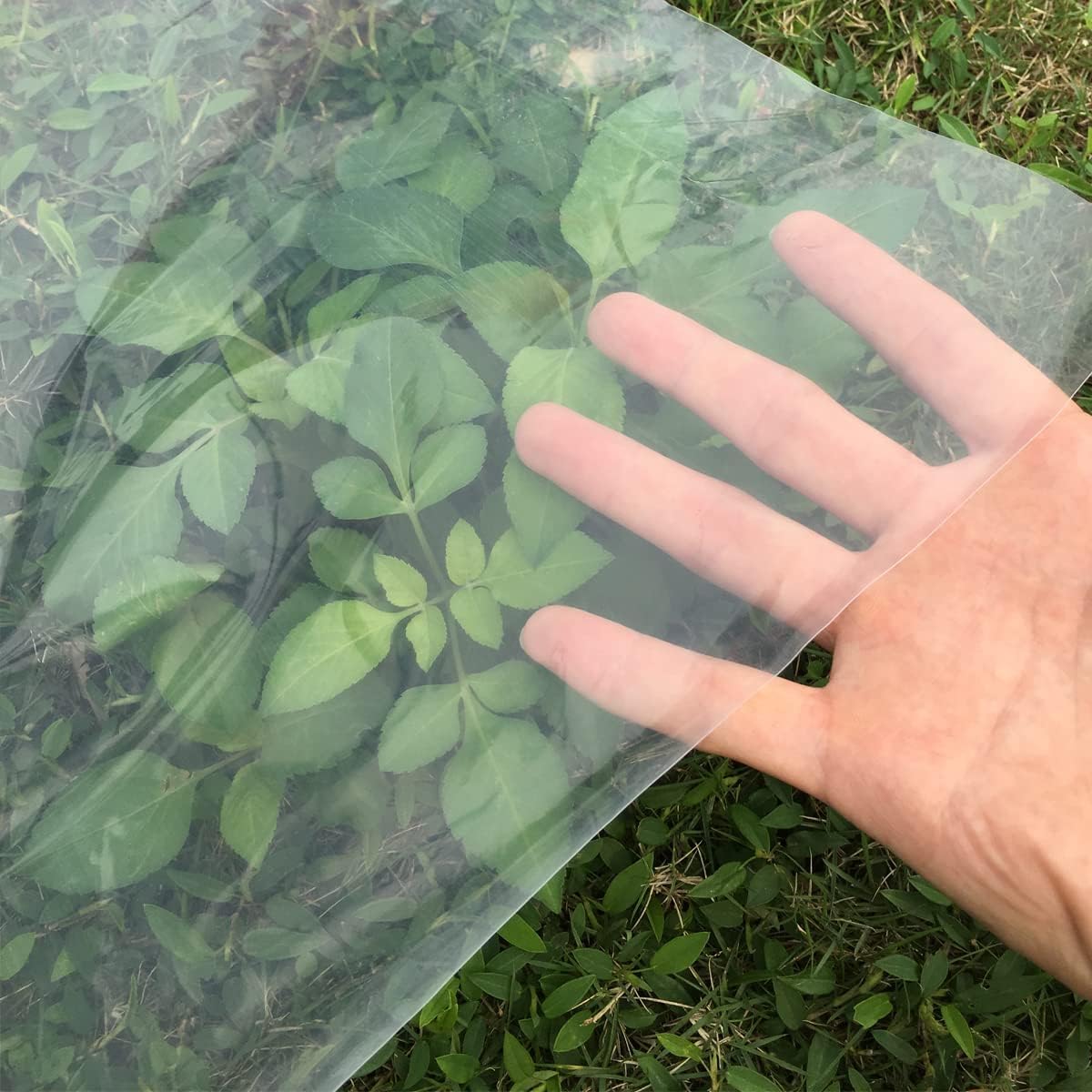 XAZLBIW Heavy Duty 15x20m Waterproof Polythene Sheeting - 100 Micron Thick Clear Plastic Cover for Greenhouse Polytunnel Farming Dust Protection & Painting Work