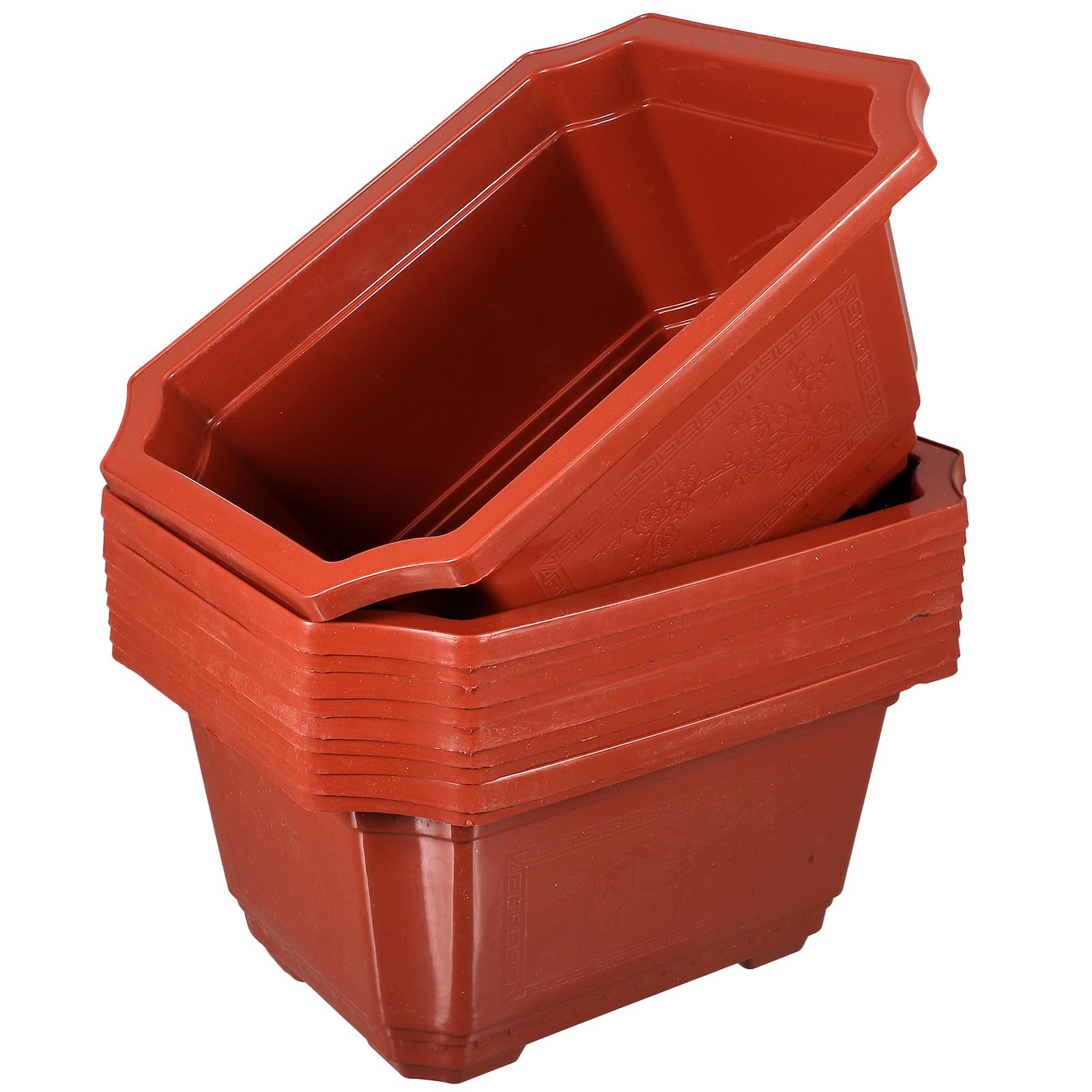 Pots de fleurs pour bonsaï EXCEART bac rectangulaire en plastique épais facile à déplacer