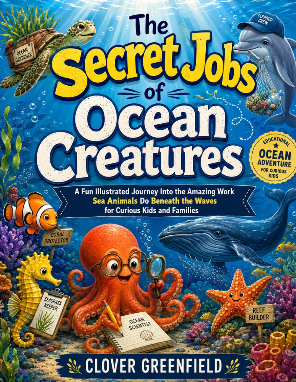 The Secret Jobs of Ocean Creatures: A Fun Illustrated Journey Into the Amazing Work Sea Animals Do Beneath the Waves for Curious Kids and Families