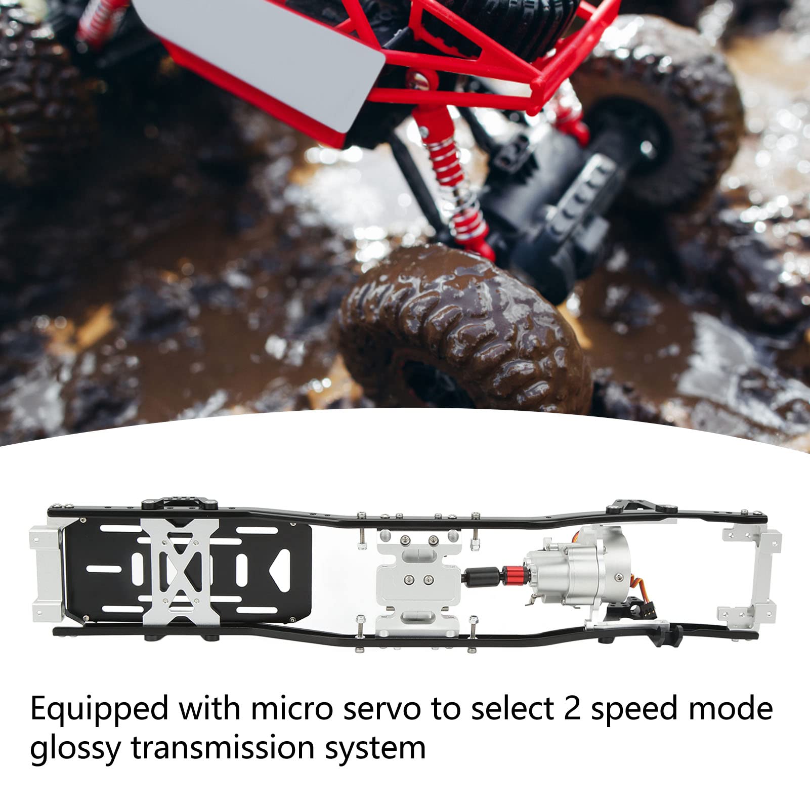 313mmホイールベースシャーシフレーム、1/10軸用　RCクローラー Amazon | 313mm ホイールベースシャーシフレームホイール 1/10 Axial