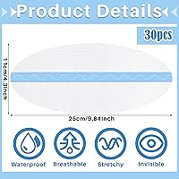 Vista 2 de Bonuci 30 cintas de levantamiento de abdomen, invisibles, impermeables, celulitis, bikini, traje de baño, muslo, pecho, piel, cintas para mujer