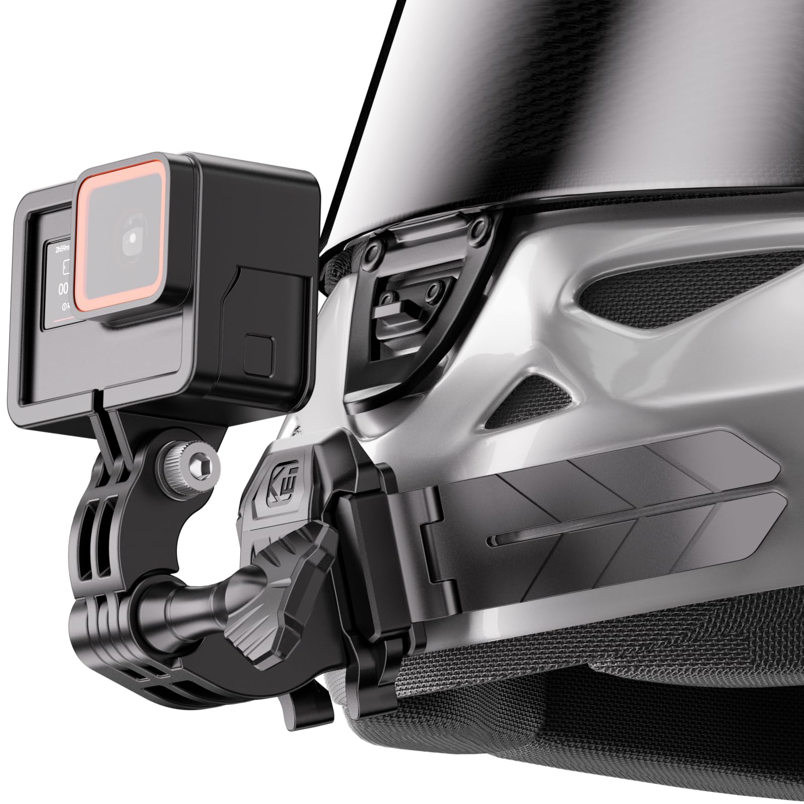Photo 1 of Kewig Universal Motorcycle Helmet Chin Camera Mount, Quick-Release Design