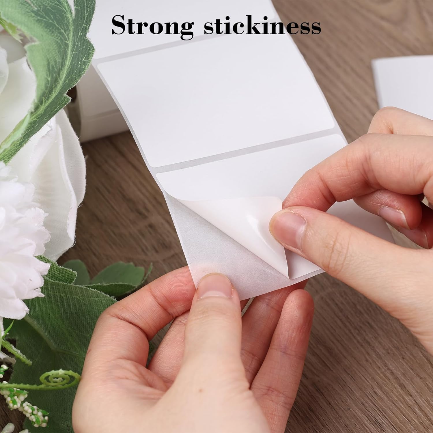 SallyFashion 3"x2" Inch White Thermal Printer Labels - Adhesive Waterproof Address and Barcode Stickers for Laser/Inkjet Printers, Ideal for Small Business Shipping&Inventory(500PCS) - Image 5