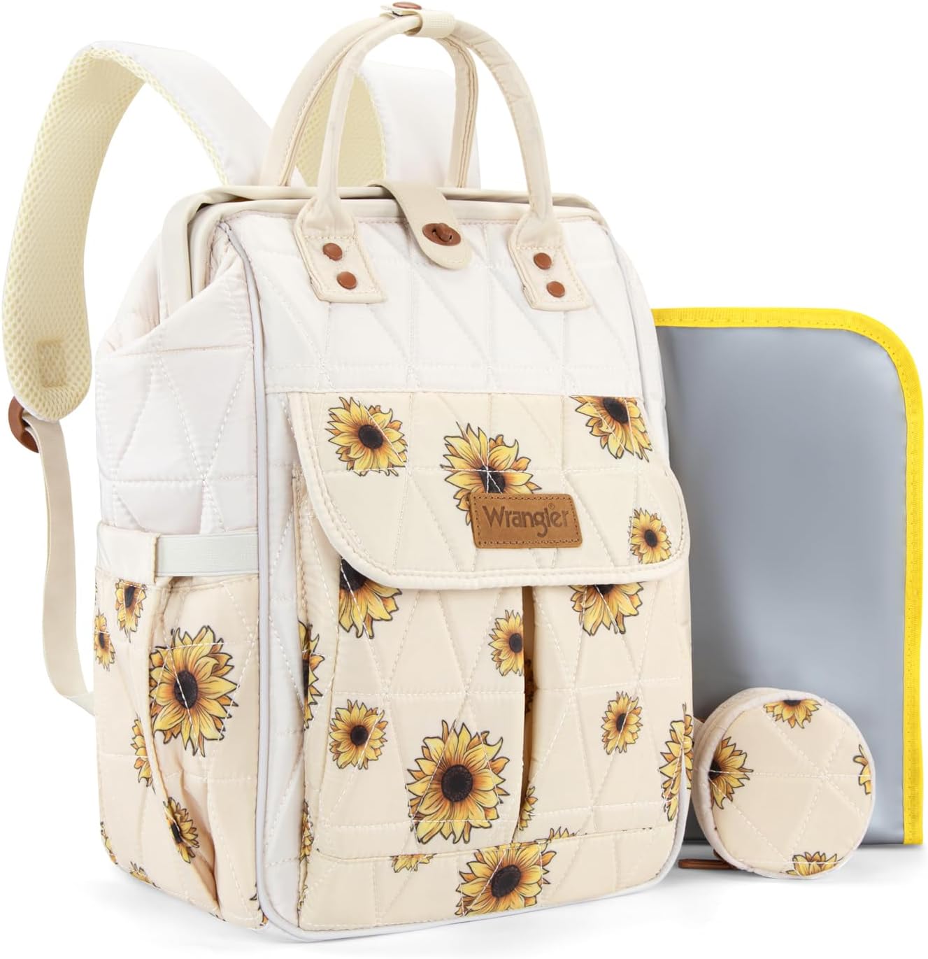 Montana West Wrangler Aztec Diaper Bag Backpack Western Backpacks for Moms Baby Essentials Bag with Twist-Lock Closure, Insulated Pockets, Portable Changing Pad, Stroller Straps, Pacifier Case