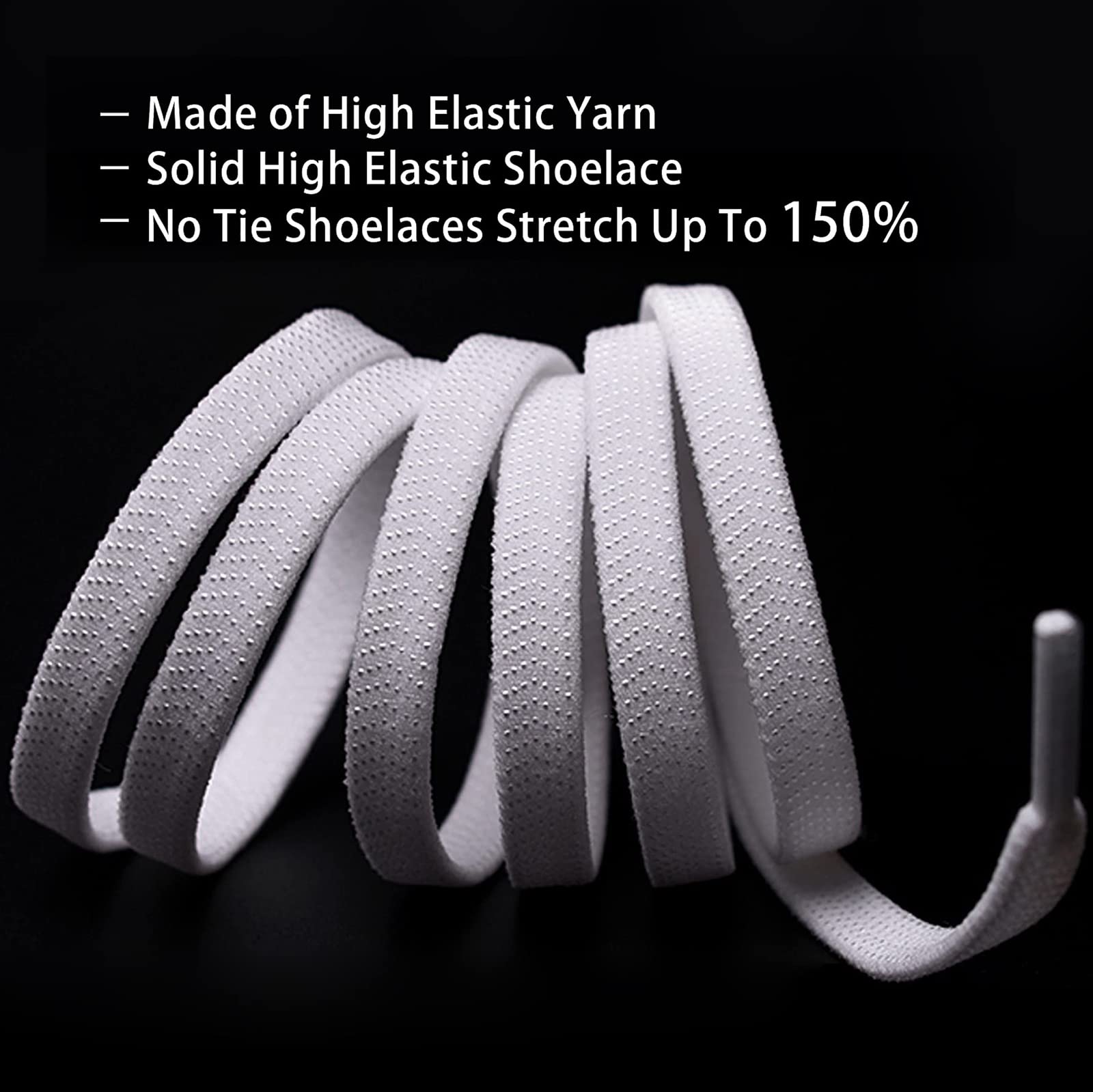 No Tie Shoe Laces for Kids and Adults, Tieless Elastic Shoelaces for Sneakers Army Green 2pairs - 2