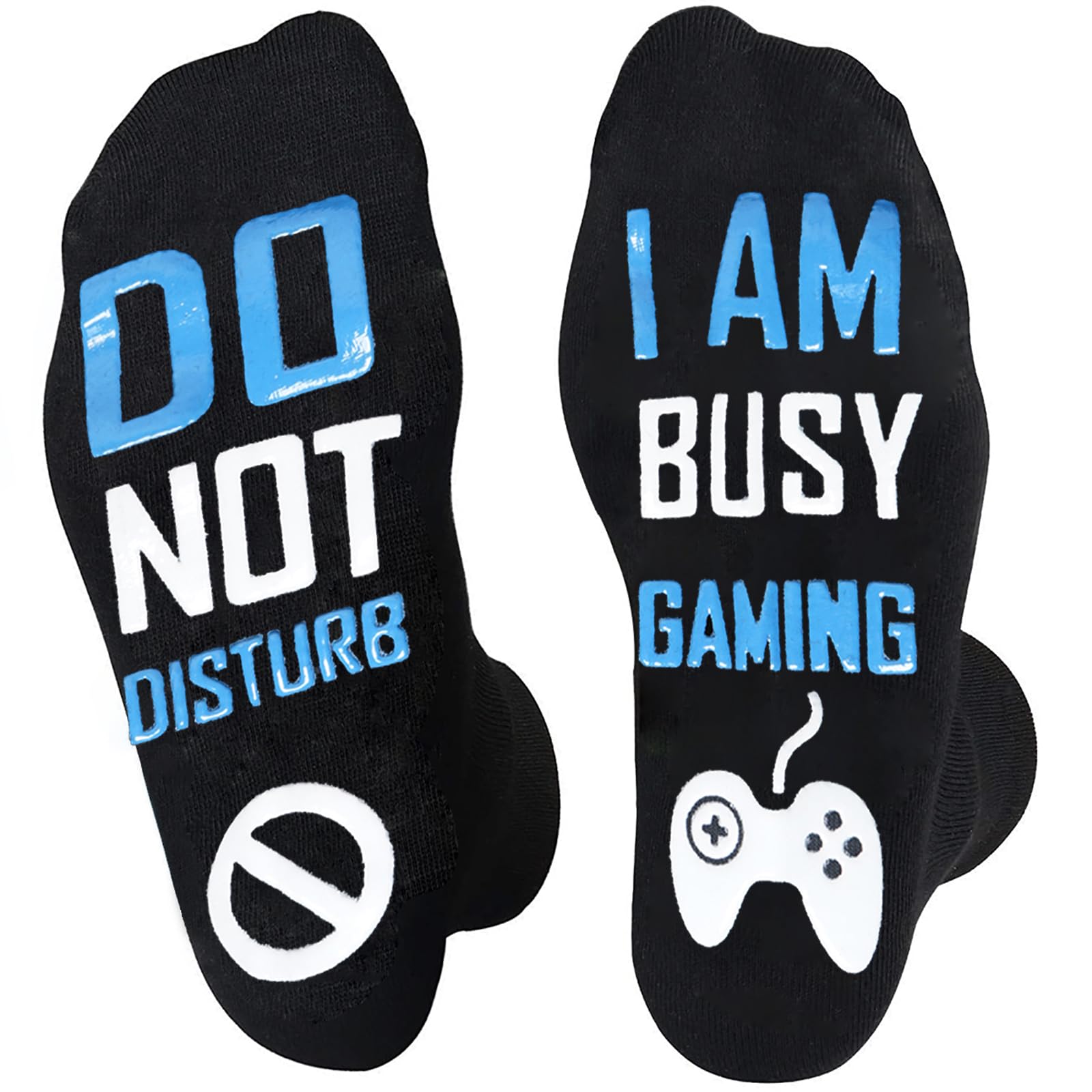 NDLBS Funny Christmas Gifts Novelty Gaming Socks Christmas Stocking Stuffers for Men Teens Boys Kids Him Adult Xmas Gifts
