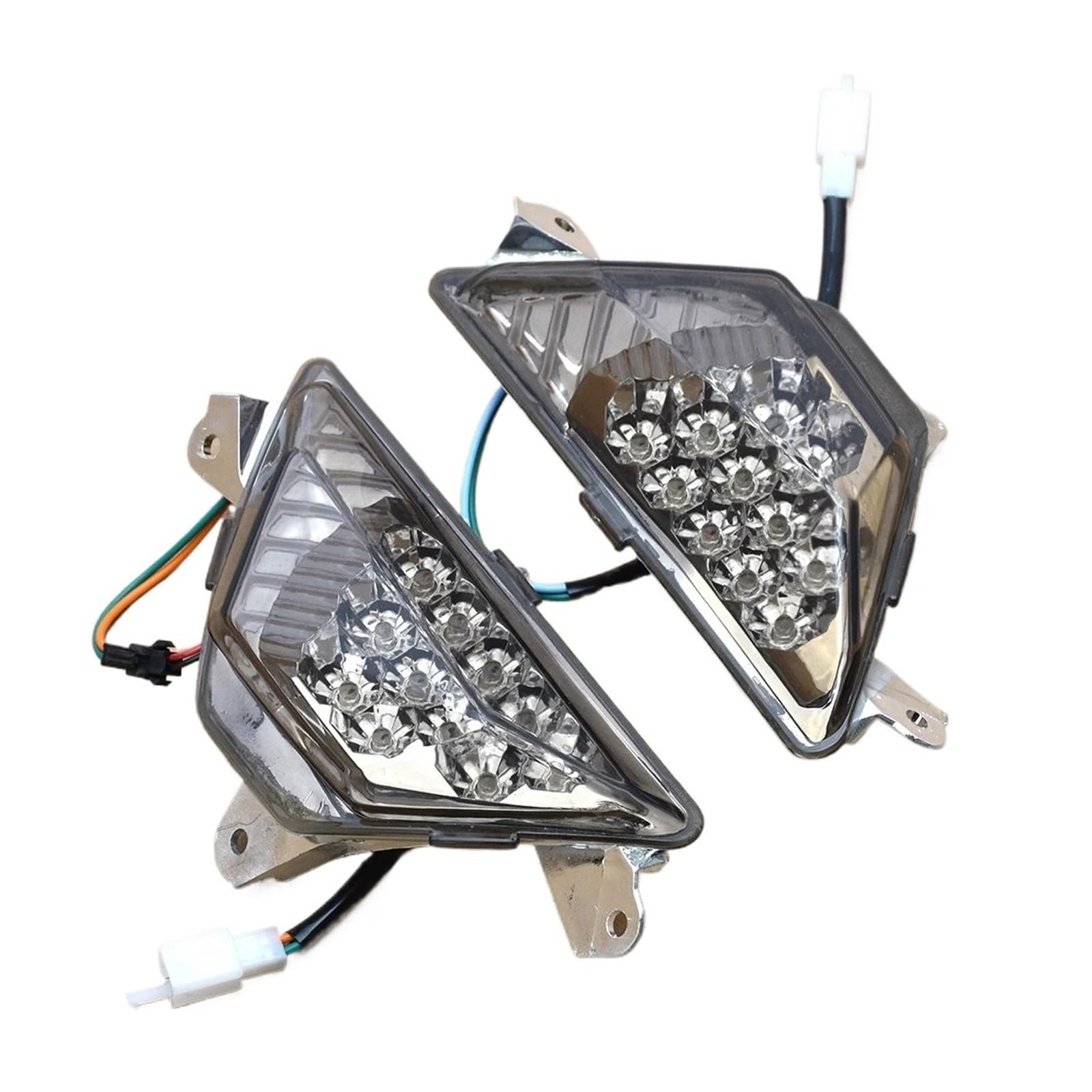 Per Kawasaki Per Ninja ZX-6R /KRT ZX636 2013-2023 650 ER-6F EX650 2012-2022 Indicatore LED Di Direzione Anteriore Luce indicatori moto(Smoked)