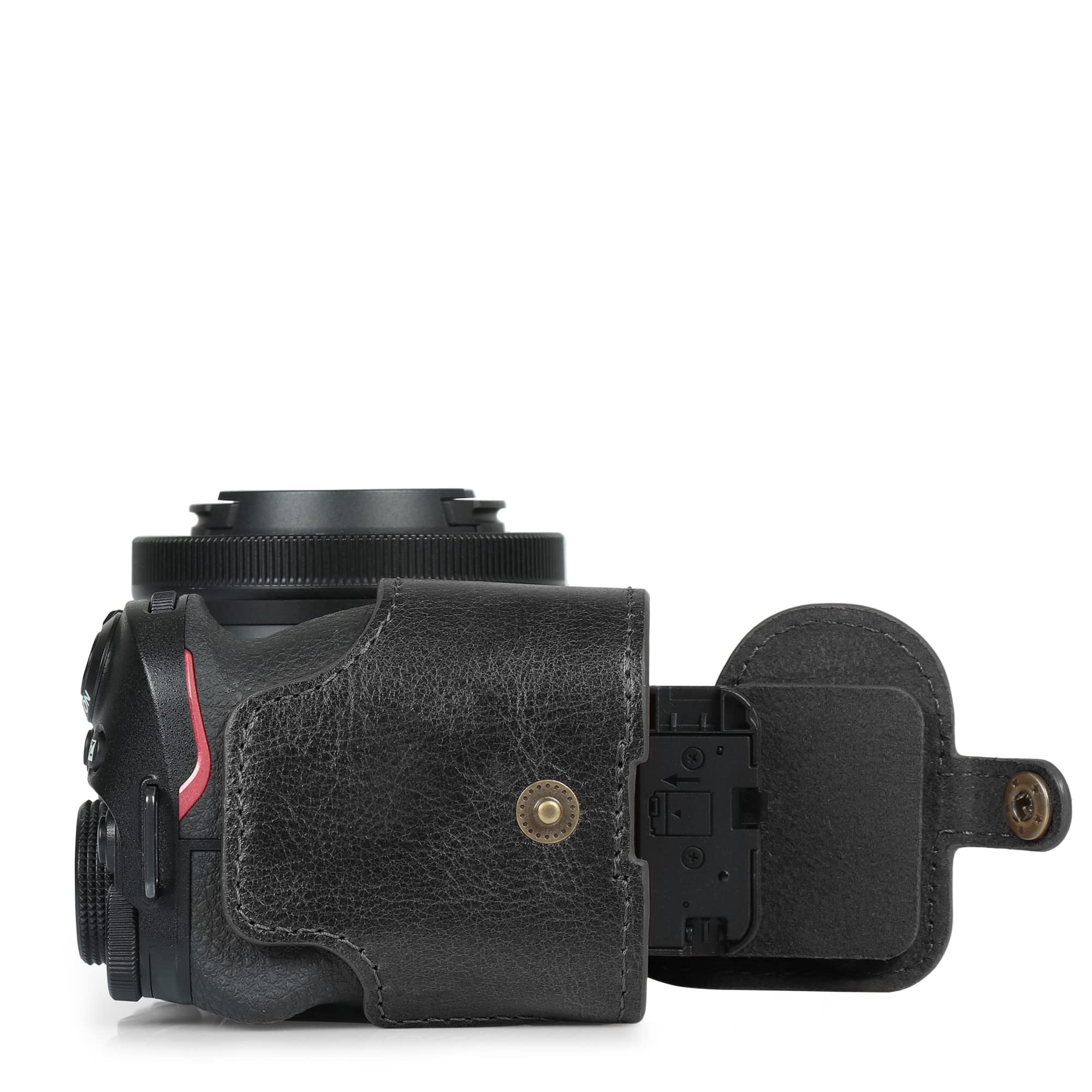 MegaGear Ever Ready Genuine Leather Camera Case Compatible with Nikon Z30 (Negro)