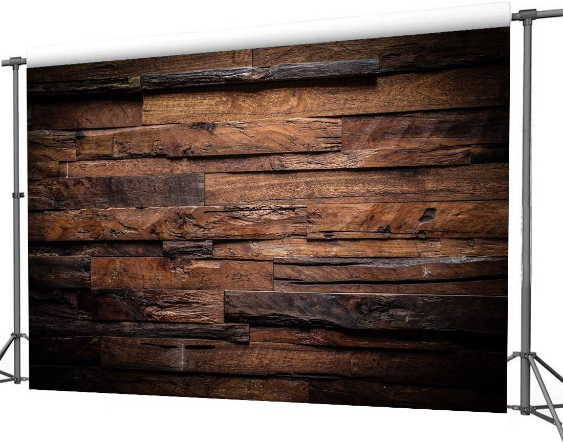 CYLYH 7x5ft Brown Wood Backdrop for Photography Customized Vintage Background for Photo Studio Props D104 : Electronics