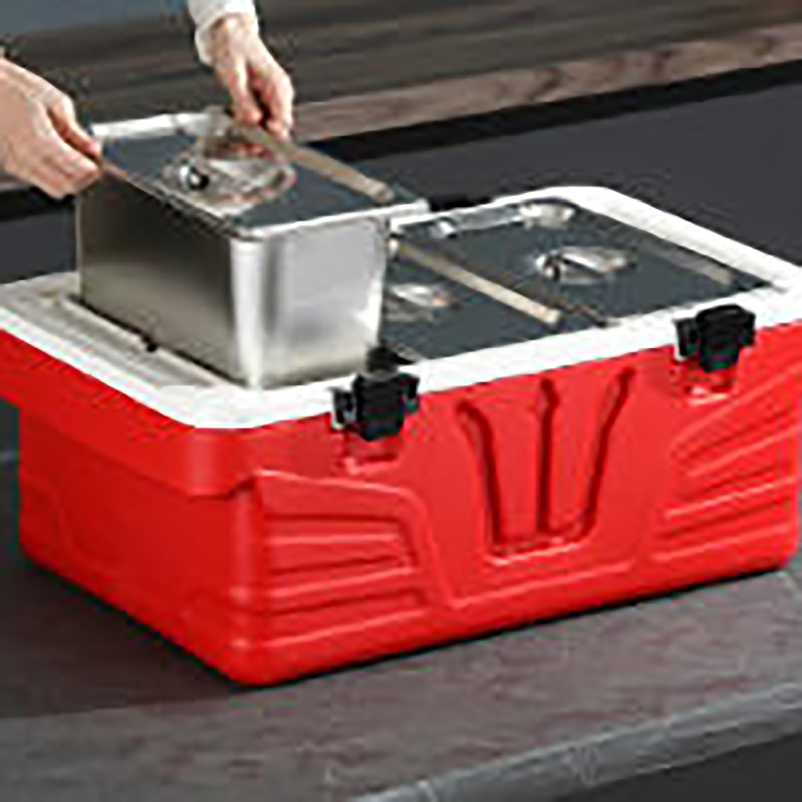JOSOGO Stainless Steel Insulated Box, Portable Thermal Cooler Box Leakproof for Camping Picnic Travel Food Drinks Storage(3F)