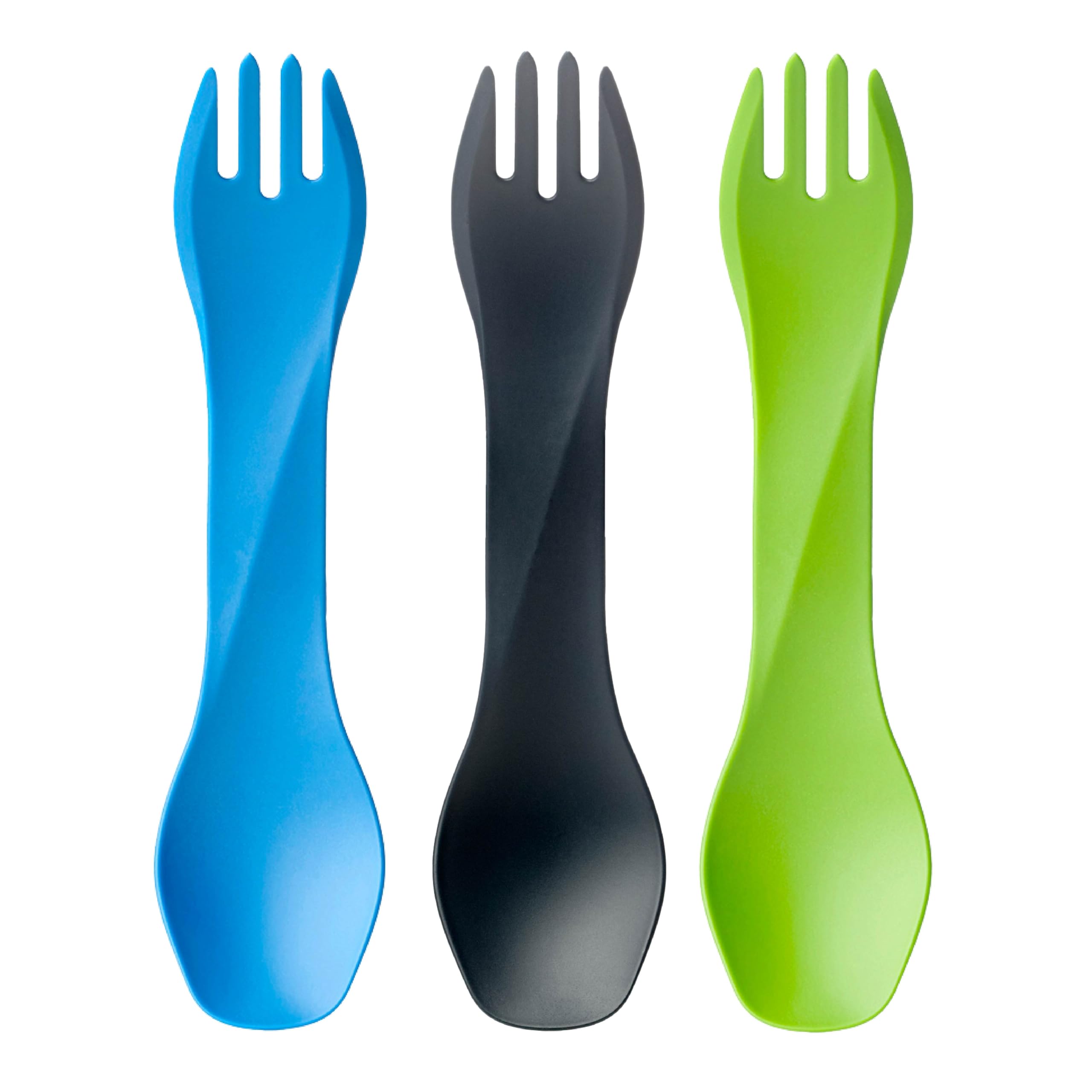 humangear GoBites Bio Uno Mini Spork - Durable Plant-Based Travel & Camping Utensils - Portable & Compact Dining Ware - Food-Safe Material - Light