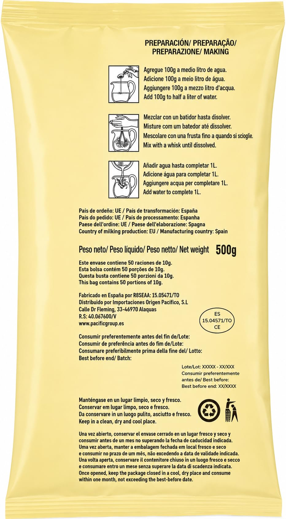 LA CAMPIÑA Leche en Polvo 26% Materia Grasa 500 G